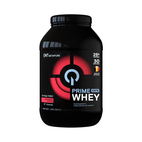 Proteina Whey Isolate Zero Carbohidratos Sabor Frutilla 908 Grs Marca Qnt