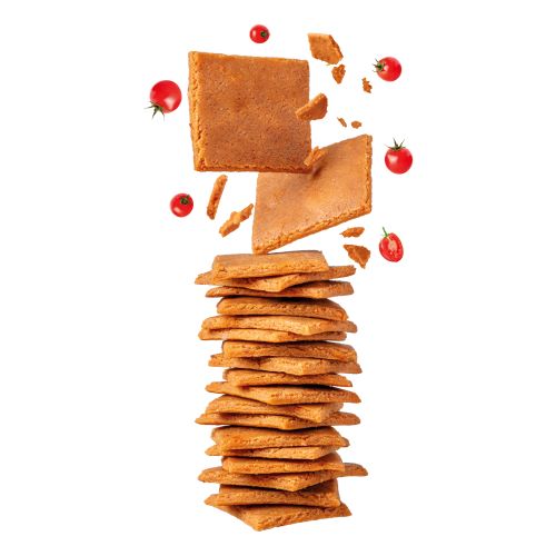 Crackers Keto Protein Queso de Cabra y Tomate Deshidratado, 100 gr, Marca Tremus - Imagen 2