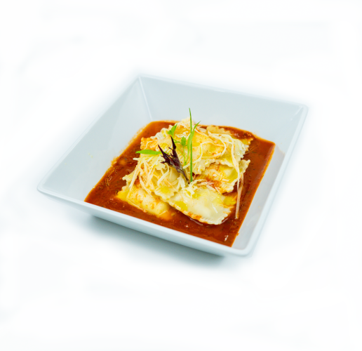 Raviolis de Queso de Cabra y Aceitunas con Salsa Pomodoro, Vegetariano, 310 g, Tremus