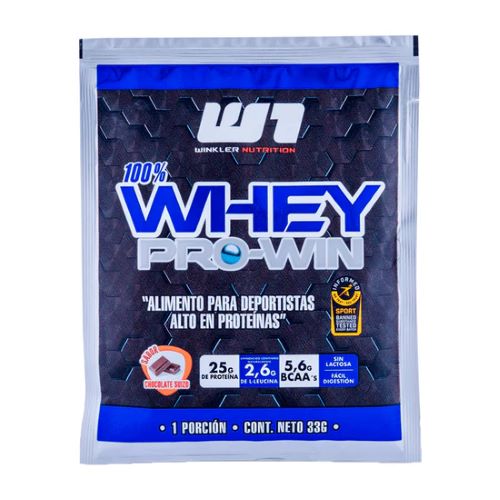 Sachet Whey Pro Win Dulce de Leche 33 gramos Marca Winkler Nutrition