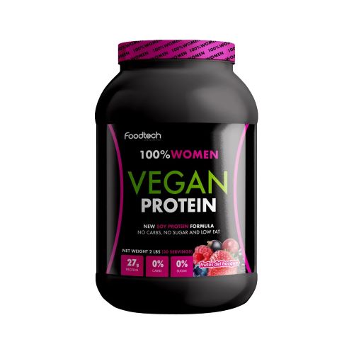 100 % Women Vegan Protein Sabor Frutos Del Bosque 2 Lb Marca Foodtech