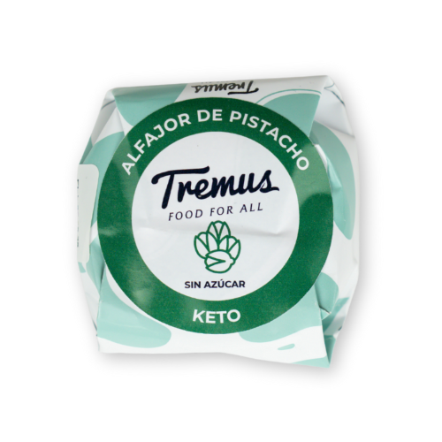 Alfajor de Pistacho, Sin Azúcar Añadida, Keto, 70 g, Tremus