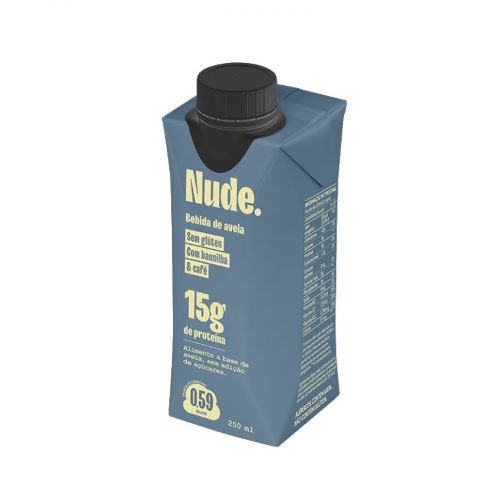 Batido Proteico Shake Sabor Cafe con Vainilla Libre de Gluten 250 ml Marca Nude