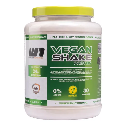 Protein Shake Vegan Sabor Chocolate 1kg Marca Winkler Nutrition
