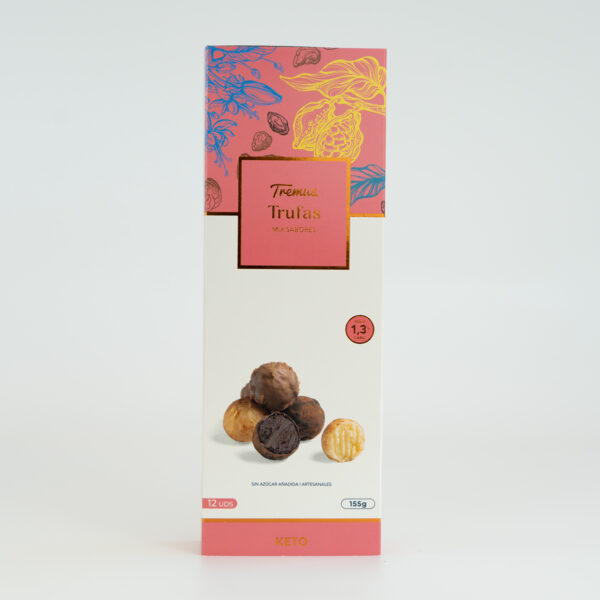 Mix de Trufas, Keto, Sin Azúcar Añadida, 155 g, Tremus