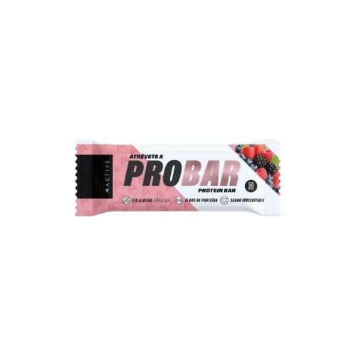 Barra de Proteina Atrevete a Probar Sin Azucar Sabor Frutos Rojo 50 gr Marca 4Active