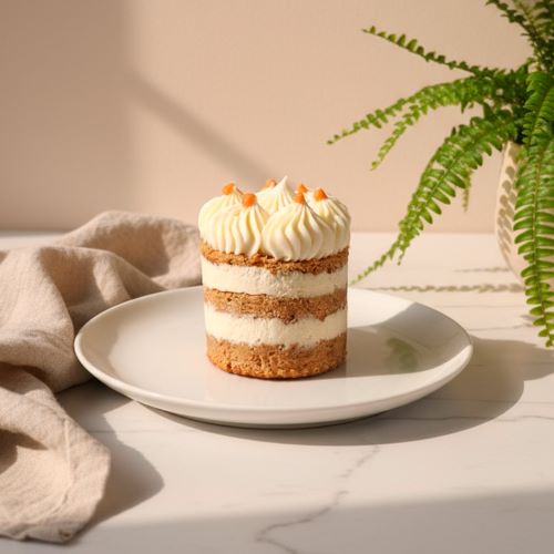 Mini Torta Neked Carrot Cake, Keto, Sin Azúcar Añadida, Tremus