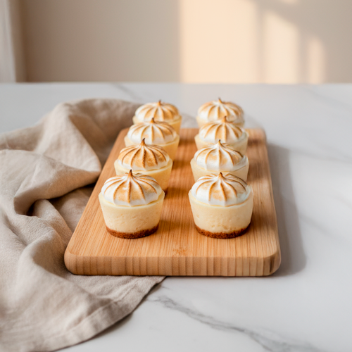 Caja 8 Unidades Mini Cheesecake de Limón, Sin azúcar Añadida, Keto, Marca Tremus