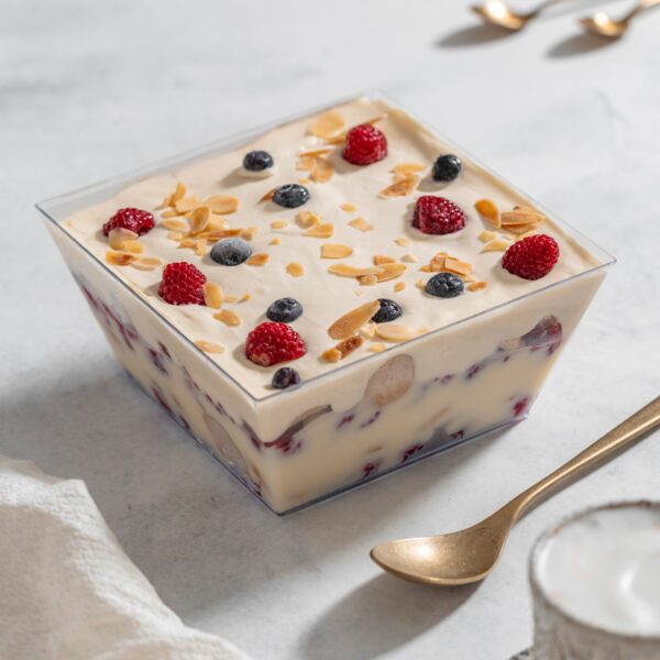 Postre de Merengue, Chocolate Blanco, Limón y Frambuesa, 1100 g, Tremus