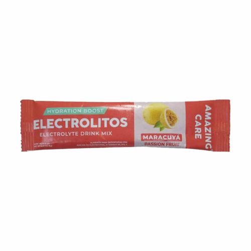 Sachet de Electrolito en Polvo Sabor Maracuya 6gr Marca Amazing Care